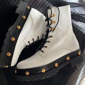 - Worn once Versace Combat Boots